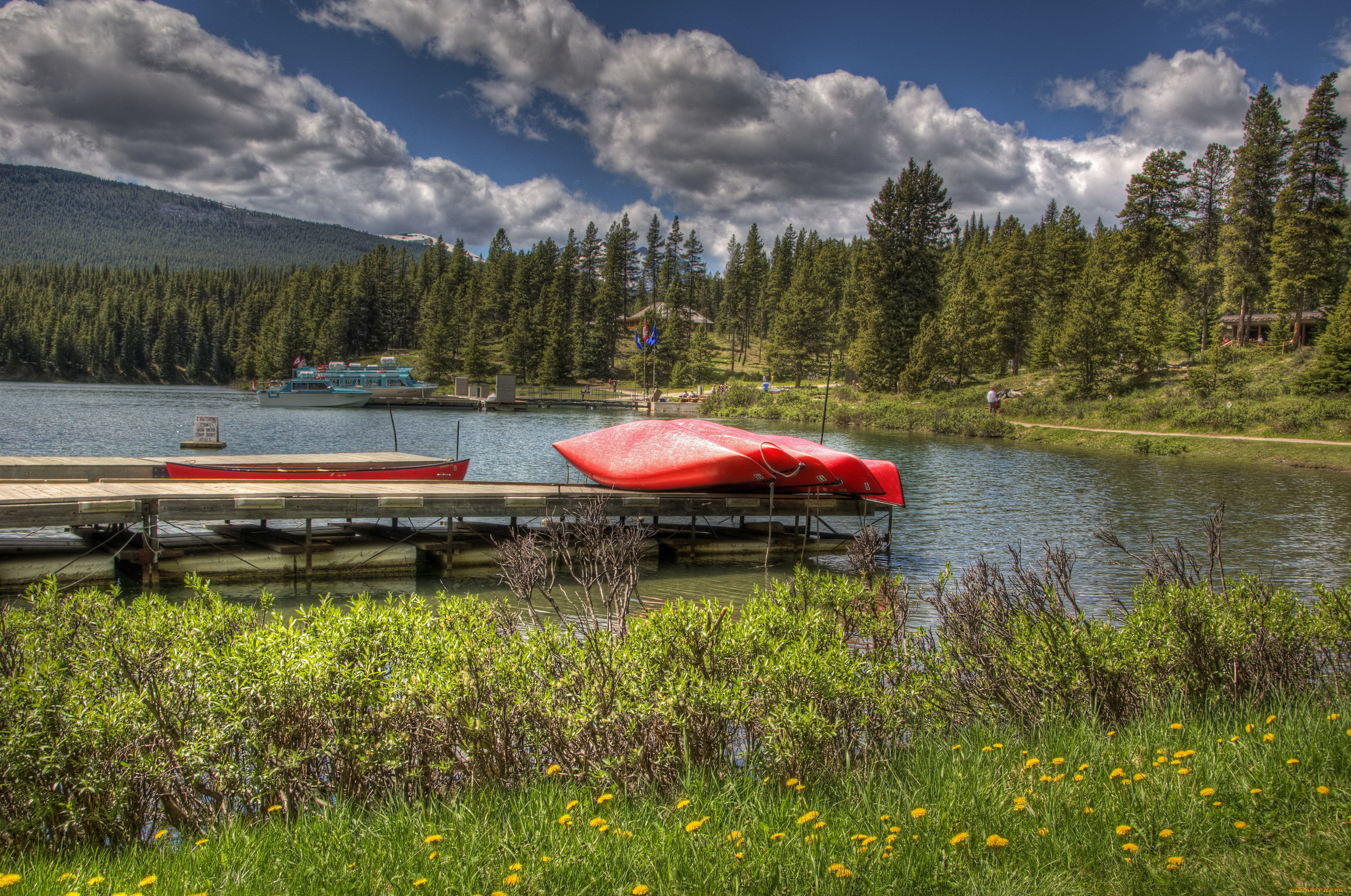 maligne, lake, jasper, national, park, canada, , , , , 